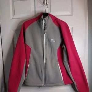 Jacket Women's Size Large Fleee Pro Pink and Gray
